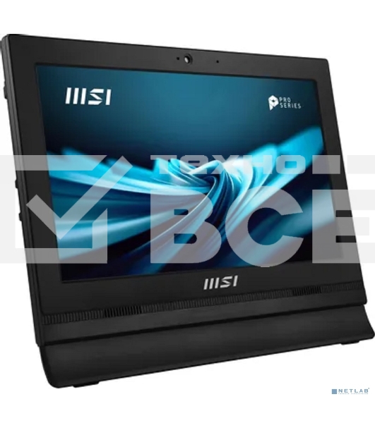 Моноблок MSI Pro AP162T ADL-012XRU 15.6' Full HD Touch N100 (0.8) 4Gb SSD 128Gb UHDG CR без ОС 2xGbitEth WiFi BT 65W клавиатура мышь Cam черный 1920x1080 (9S6-A60211-048)