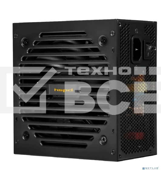Блок питания Power Supply HSPD, 750W 80 PLUS Bronze (ATX, 2.31, Semi-modular, 1x24(20+4)pin 550мм, 1xCPU*2 8(4+4)pin 600+150мм, 1xPCIe*2 8(6+2)pin 500+150мм, 2xSATA*3 400+150+150мм, 1xMOLEX4pin*3+FDD 400+150+150+150мм, Active, 120x120мм, 150x140x86мм, APF