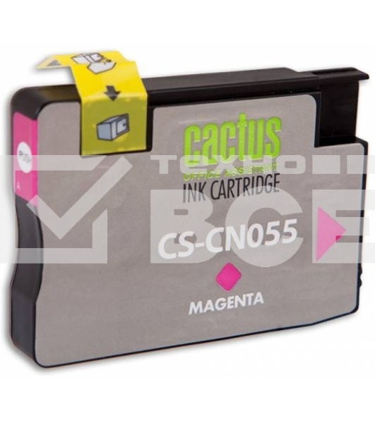 Картридж струйный Cactus CS-CN055 №933 пурпурный (14 мл) для HP OfficeJet 6600
