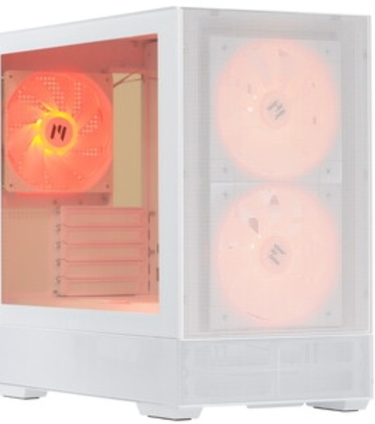 Компьютерный корпус ZALMAN P30 AIR, MATX, белый, WINDOW, 2xCombo (3.5'' or 2.5''), 3x2.5', 1xUSB TYPE-C, 1xUSB 3.0, FRONT 2x140мм ARGb, REAR 1x140мм ARGb