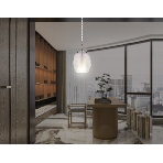 Подвесной светильник Ambrella light LH11125 BK/WH/TI черный/белый/янтарь E27 max 60W D175*310, фото3
