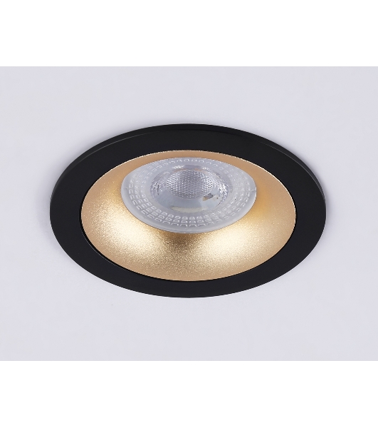 Светильник встраиваемый Ambrella light TN102725 BK/GD черный/золото GU5.3 92*92*23