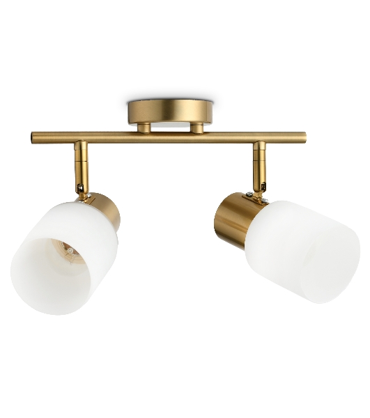 Светильник Ambrella light TR3969/2 BS/FR латунь/белый матовый  E27*2 max 40W 260*80*210