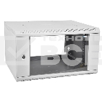 Шкаф настенный ЦМО ШРН-Э-18.500 18U 600x520мм пер.дв.стекл несъемные бок.пан. серый, фото8