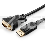 Кабель DisplayPort-DVI Gembird/Cablexpert 3м, 20M/19M, черный, экран, пакет(CC-DPM-DVIM-3M), фото3