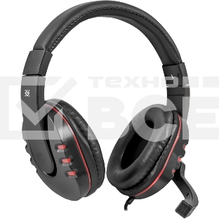 Наушники Defender Warhead G-160 черный, кабель 2,5 м