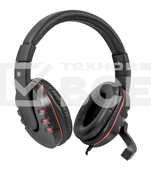 Наушники Defender Warhead G-160 черный, кабель 2,5 м