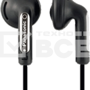 Наушники вкладыши Panasonic RP-HV094GU-K черный проводные (в ушной раковине)