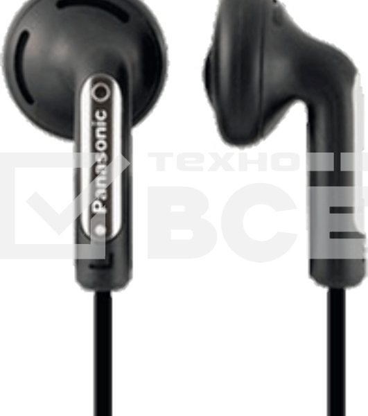 Наушники вкладыши Panasonic RP-HV094GU-K черный проводные (в ушной раковине)