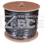 Кабель витая пара F/UTP, категория 5e, PE, 4PR, 24AWG, внешний, черный, с тросом, 305 м, фото4