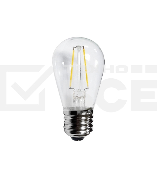 Ретро лампа Filament ST45 E27, 2W, 230В Теплая белая 3000K