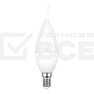 Лампа светодиодная Rexant Свеча на ветру (CW) 7,5 Вт E14 713 лм 6500 K холодный свет