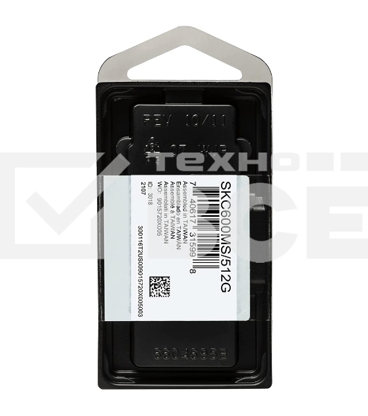 Накопитель SSD Kingston KC600, 512GB, mSATA, R/W 550/520