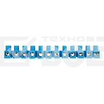 Клеммная винтовая колодка KВ-25 10-25, ток 60 A, полиэтилен синий Rexant (10 шт./уп.), фото 1