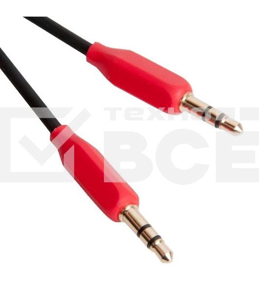 AUX аудио кабель/3.5 mm jack - 3.5 mm jack/ HOCO HC-79293 UPA11/ 1m/ позолоченные контакты/ Black