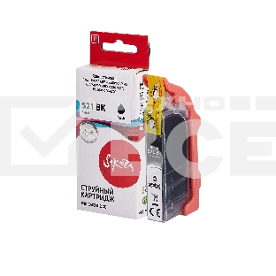 Картридж струйный Sakura 2933B004 (521 BK) для Canon, черный, 8,4 мл., 3127 к.