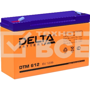 Батарея Delta DTM 612 (6V, 12Ah)