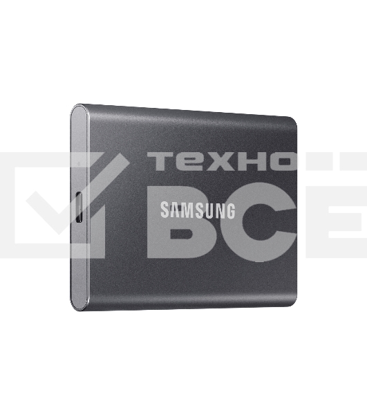 Внешний SSD Samsung T7, 2TB, USB 3.2 Gen 2 Type-C, R/W 1050/1000, титан