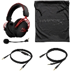 Гарнитура HyperX Cloud Alpha чёрный-красный, проводная, 2 x 3.5 мм, съёмный микрофон с шумоподавлением, регулятор громкости на кабеле, фото8