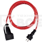 Удлинитель силовой Starwind ST-PS1.10/R 3x1.0кв.мм 1розет. 10м ПВС без катушки красный, фото6