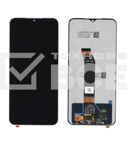 Дисплей для Xiaomi Poco M4 в сборе с тачскрином черный