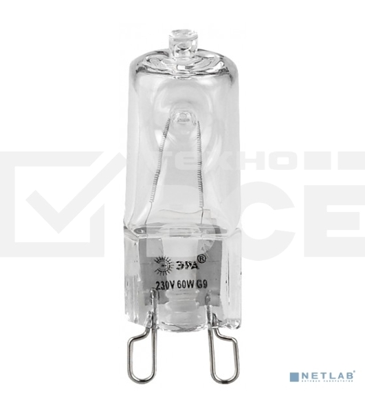 Лампа галогенная ЭРА G9-JCD-60-230V-Cl(100/1000/30000)