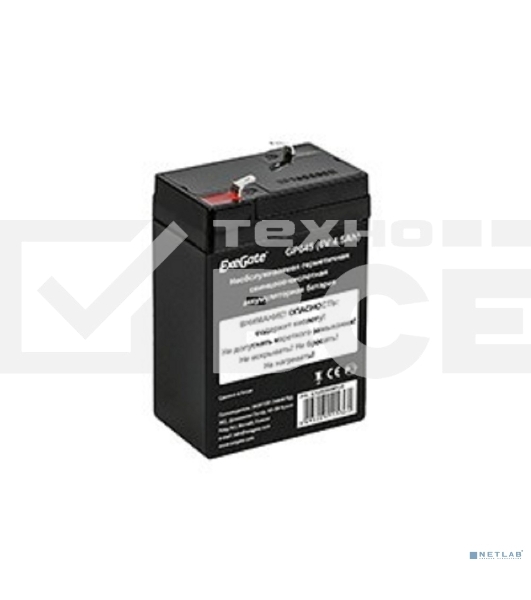 Батарея ExeGate GP645 (6V 4.5Ah), клеммы F1
