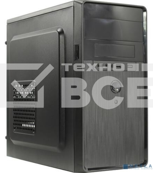 Компьютерный корпус Minitower ExeGate EX286424RUS BA-309-350W-8 (mATX, БП AA350 с вент. 8см, 2*USB, HD аудио, черный)