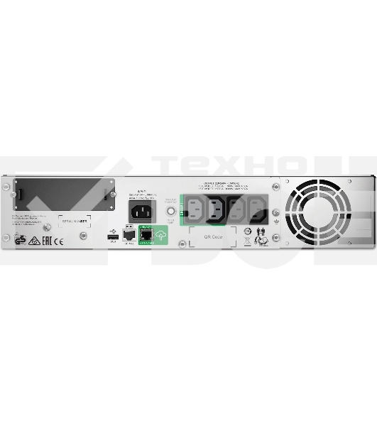 Источник бесперебойного питания APC Smart-UPS 1500VA/1000W, RM 2U, Line-Interactive, LCD, Out: 220-240V 4xC13 (2-Switched), SmartSlot, USB, SmartConnect, Black, 1 year warranty (REP: SMT1500RMI2U)