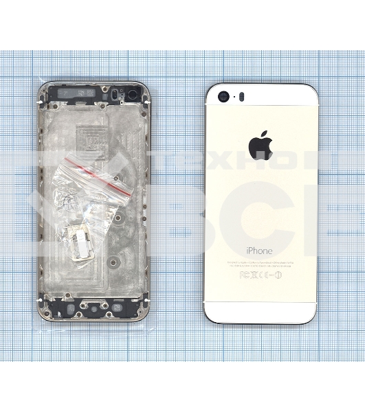 Задняя крышка для iPhone 5S золото