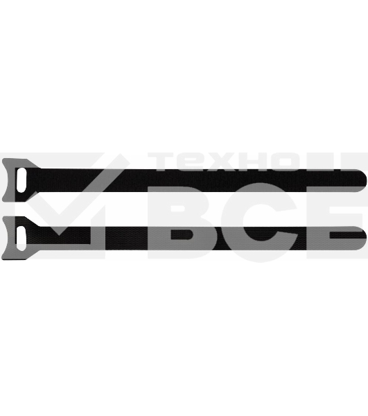 Хомут-липучка LANMASTER LAN-VCM180-BK, 180мм, 20шт, черный