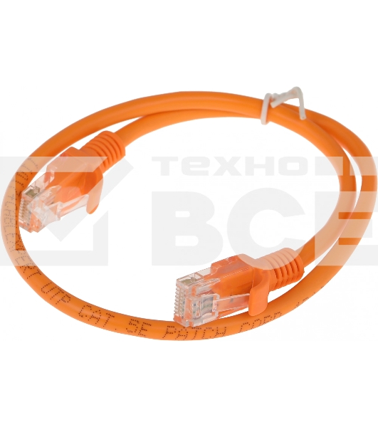 Патч-корд UTP Cablexpert PP12-0.5M/O кат. 5e, 0.5м, литой, многожильный (оранжевый)