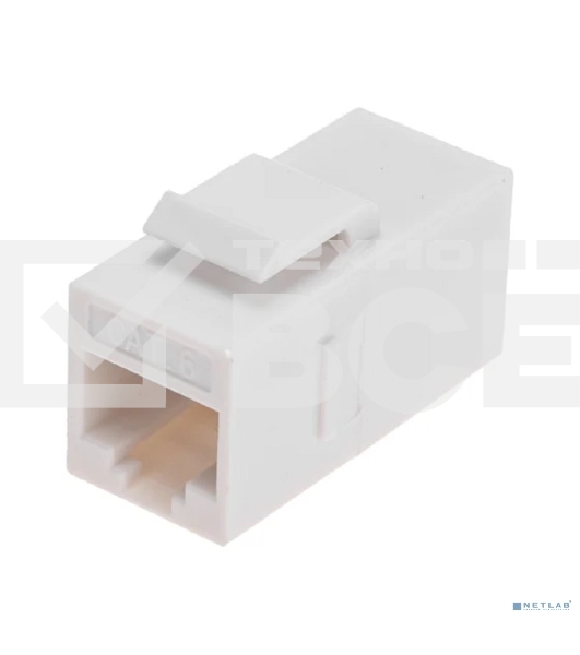 Адаптер проходной формата Rexant Pro Keystone, Jack RJ-45(8P8C), UTP, CAT 6