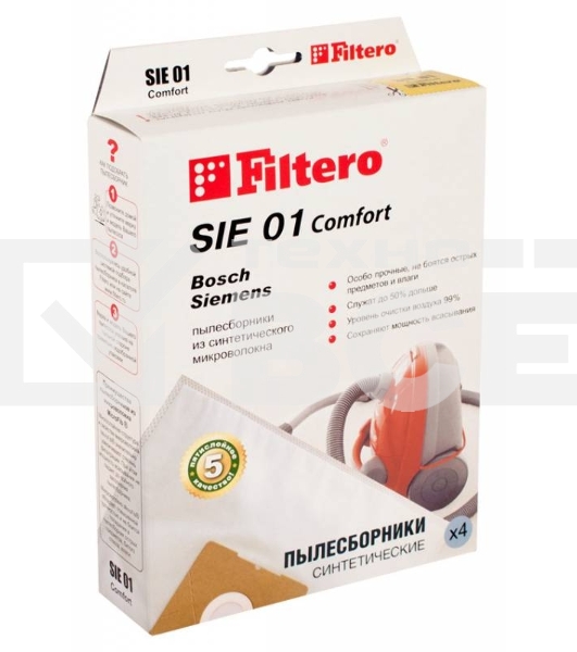 Пылесборники Filtero SIE 01 (4) Comfort