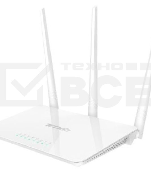 Сетевое оборудование TENDA F3 маршрутизатор 802.11n, до300Мбит/с, 2T2R, LAN: 3х10/100Мбит/с, WAN: 1х10/100Мбит/c, 3 внешние антенны 5дБи.