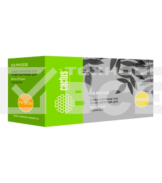 Картридж лазерный Cactus CS-PH3330 (106R03621) черный (8500 стр.) для Xerox Phaser 3330/WC3335