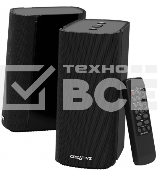 Колонки Creative T100 2.0 черный 40Вт BT
