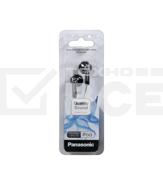 Наушники вкладыши Panasonic RP-HV094GU-K черный проводные (в ушной раковине)