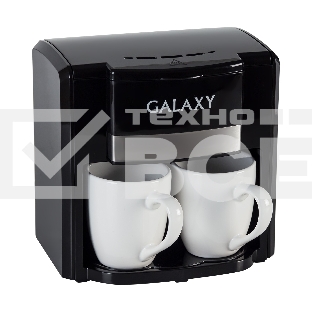 Кофеварка капельная Galaxy Line GL 0708 черный, исп. кофе - молотый, 0,3 л, 750 Вт.