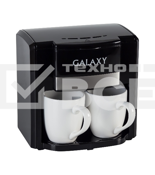Кофеварка капельная Galaxy Line GL 0708 черный, исп. кофе - молотый, 0,3 л, 750 Вт.