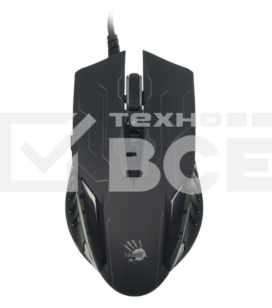 Мышь проводная A4Tech Bloody Q51 черный, 3200 dpi, USB, кнопки - 8