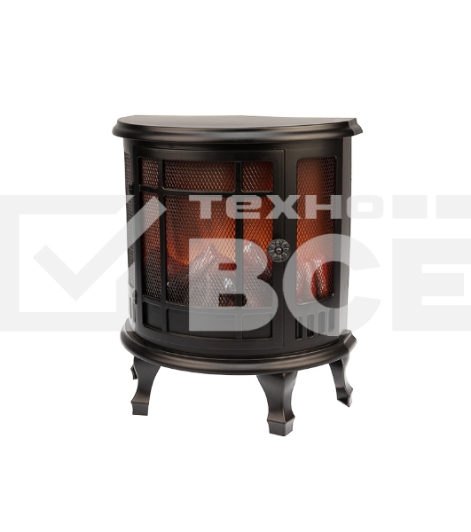 Светодиодный камин Neon-night 'Винтаж мини' с эффектом живого огня 24.8х12.7х30 см, батарейки 3хС (не в комплекте), с USB, черный