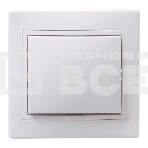 Выключатель 1-кл. СП КВАРТА 10А IP20 ВС10-1-0-КБ бел. ИЭК EVK10-K01-10-DM, фото2
