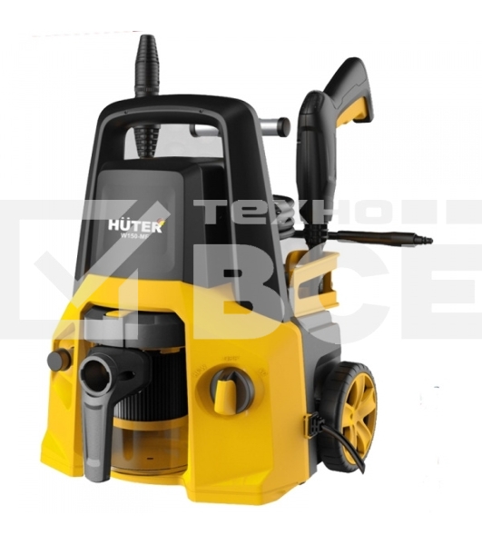 Минимойка-пылесос Huter W150-MF желтый/черный, 1700 Вт, 365 л/ч, 8 м