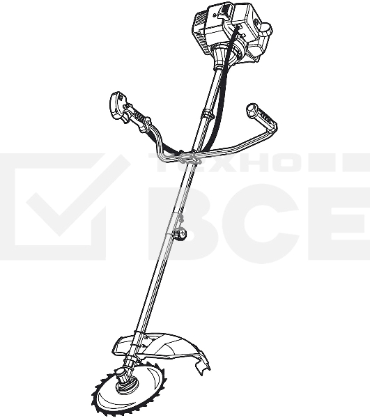 Бензокоса ЗУБР КРБ-2500-Р, 2.5 кВт / 3.3 л.с., 52 см3, разборная штанга