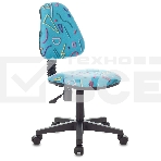 Кресло детское Бюрократ KD-4 голубой Sticks 06 крестовина пластик, фото 1