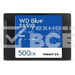 Накопитель SSD WD Blue SA510 WDS500G3B0A, 500GB, SATA III, 2.5