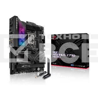 Материнская плата ASUS ROG MAXIMUS Z790 HERO, LGA 1700, Intel Z790, 4xDDR5, 6xSATA, 3xM.2, 1xPCIe 4.0 x4, 1xPCIe 5.0 x8, 1xPCIe 5.0 x16, 1xHDMI, 2xUSB-C 3.2 Gen 2, 1x 2.5Gb LAN, 4xUSB-A 3.2 Gen 1, 5xUSB-A 3.2 Gen 2, 5x3.5 мм, 7.1, Standard-ATX