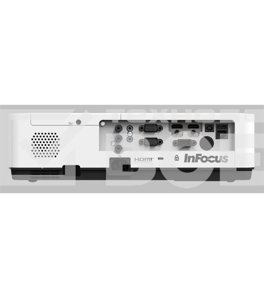 Проектор INFOCUS [IN1024] 3LCD, 4000 lm, XGA (1024x768), 50000:1, 1.481.78:1,3.5mm in,Composite video,Component,VGA IN х2, HDMI IN, Audio in(RCAх2), USB-A, USB B х2, VGA out, Audio 3.5mm out, лампа 20000ч.(ECO mode), RJ45,RS232, 1x16W, 31дБ, 3,3 кг