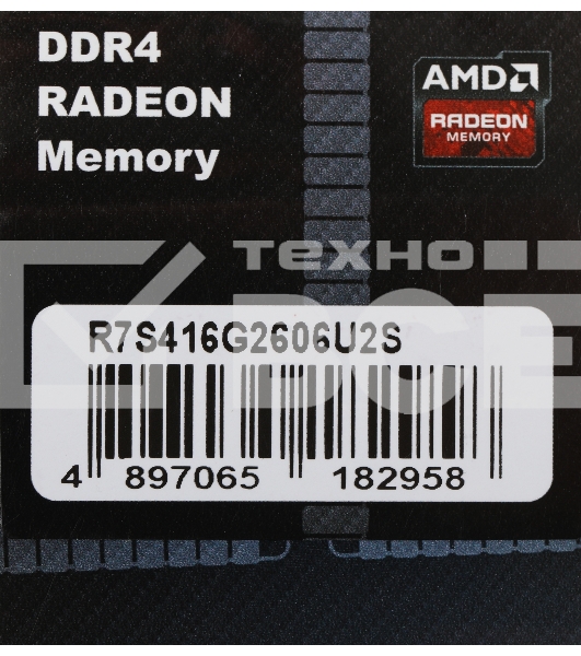 Оперативная память AMD Radeon R7, DDR4, 16GB, 2666MHz, CL16, с радиатором, черный